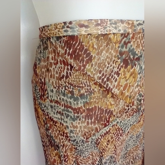 VINTAGE RAYON FULL SKIRT - Picture 4 of 6